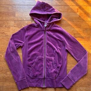 Nike Velour Zip Up Purple Jacket
